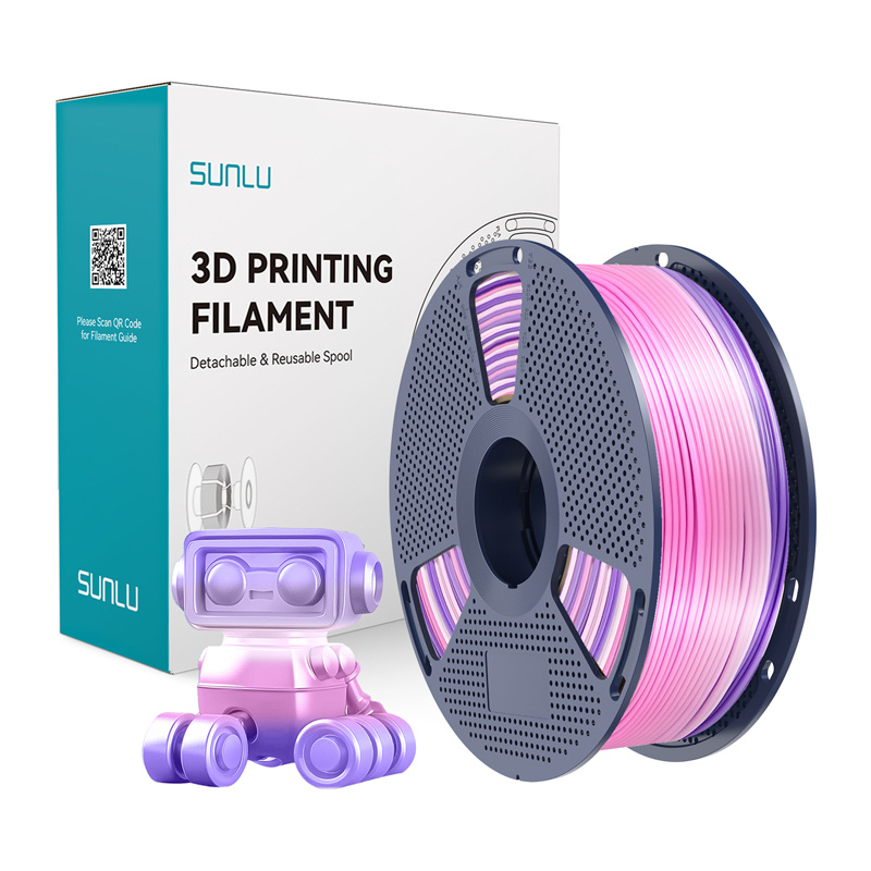 Consumabile & Accesorii Imprimante 3D - Filament de matase Sunlu PLA+ (Rainbow) 03