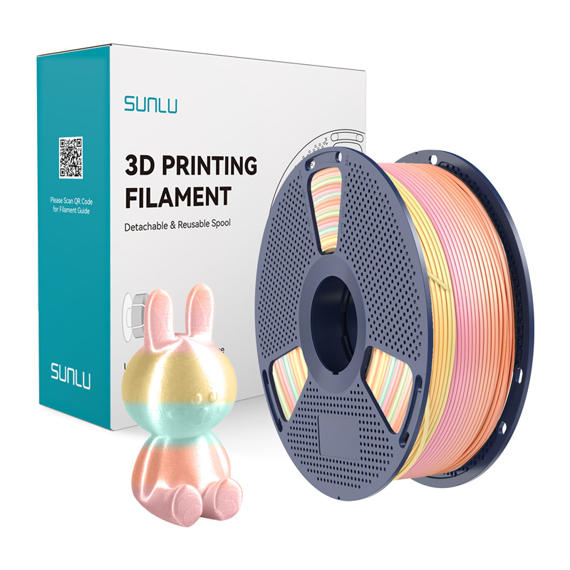 Consumabile & Accesorii Imprimante 3D - Filament de matase Sunlu PLA+ (Rainbow) 05