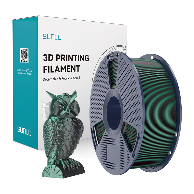 Consumabile & Accesorii Imprimante 3D - Filament Sunlu PLA+ Silk in doua culori (negru si verde)