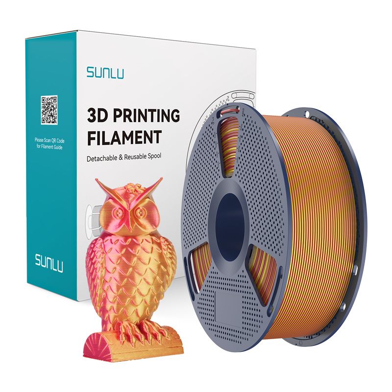 Consumabile & Accesorii Imprimante 3D - Filament Sunlu PLA+ Silk in doua culori (rosu si auriu)