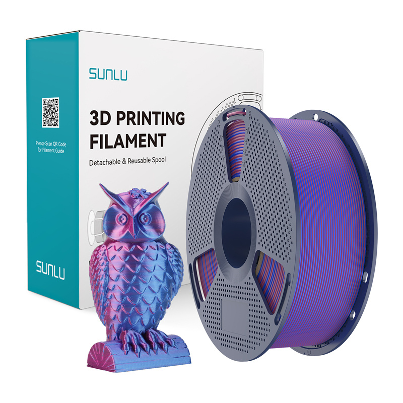 Consumabile & Accesorii Imprimante 3D - Filament Sunlu PLA+ Silk in doua culori (rosu si albastru)