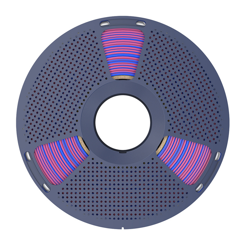 Filament Sunlu PLA+ Silk in doua culori (rosu si albastru) [2]