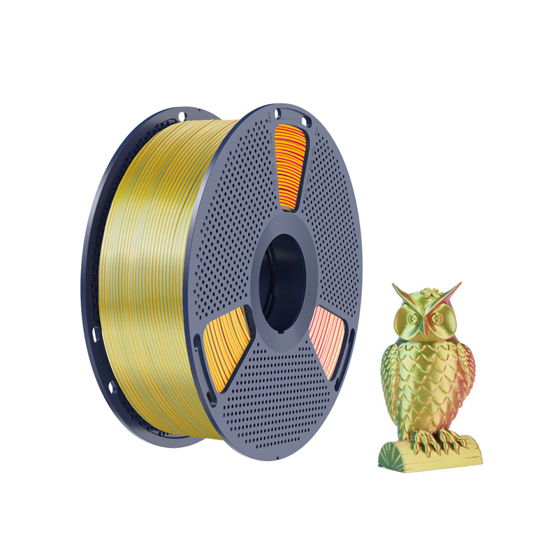 Filament Sunlu PLA+ Silk tricolor (rosu, galben si verde) [1]