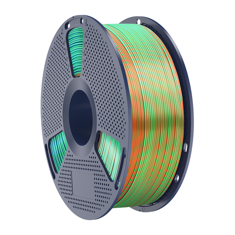 Filament Sunlu PLA+ Silk tricolor (portocaliu, albastru si verde) [3]