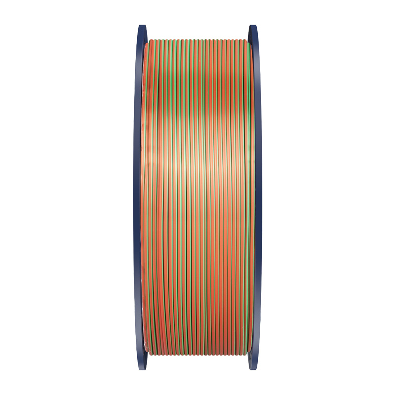 Filament Sunlu PLA+ Silk tricolor (portocaliu, albastru si verde) [4]