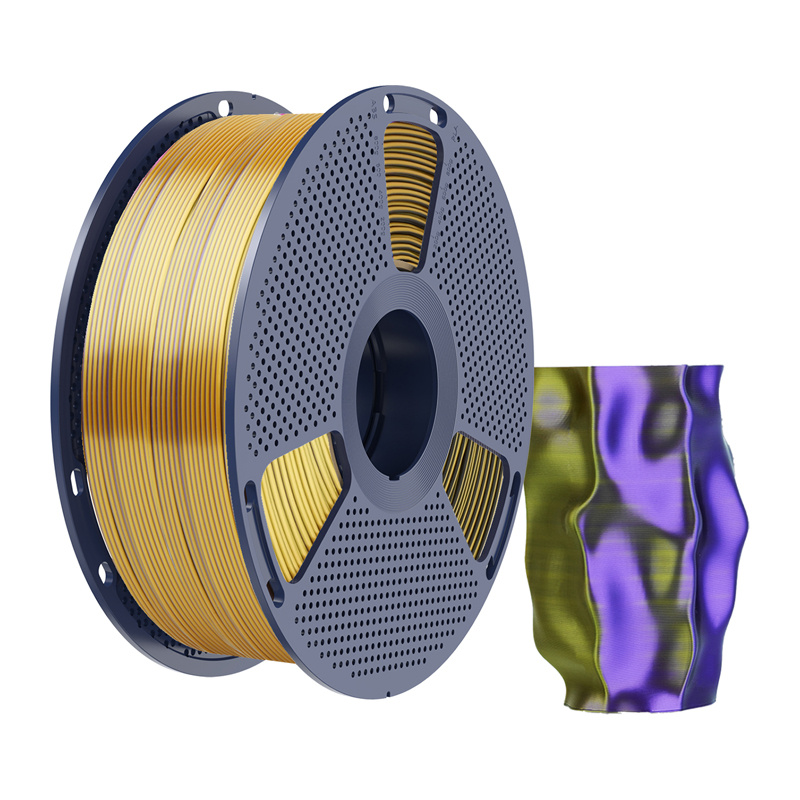 Filament Sunlu PLA+ Silk tricolor (negru, auriu si violet) [1]