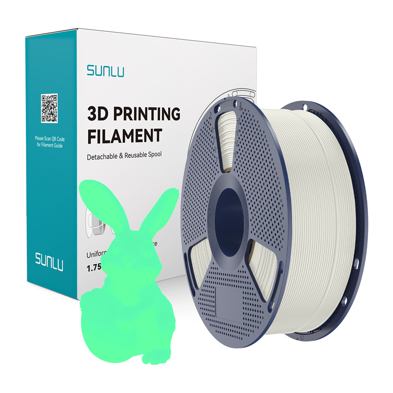 Consumabile & Accesorii Imprimante 3D - Filament PLA Sunlu care straluceste in intuneric (alb si verde)