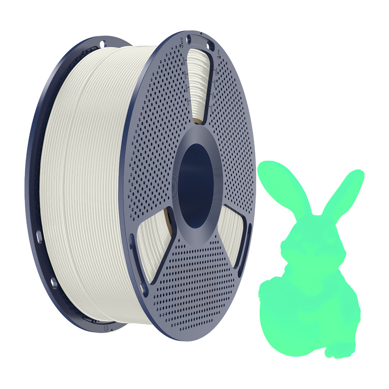 Filament PLA Sunlu care straluceste in intuneric (alb si verde) [1]
