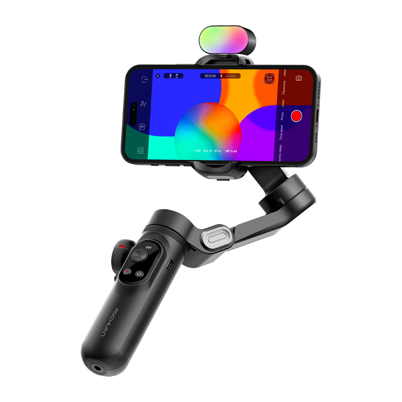 Gimbal AOCHUAN X Pro cu iluminare RGB (negru) [1]