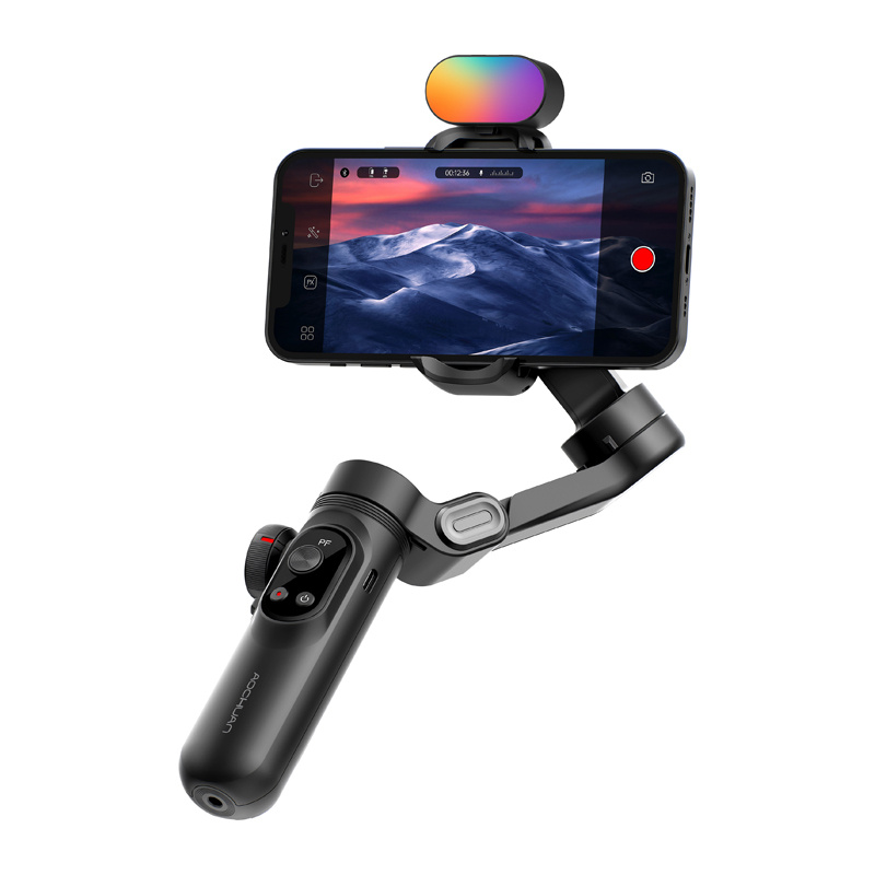 Gimbal AOCHUAN X Pro cu iluminare RGB (negru) [2]