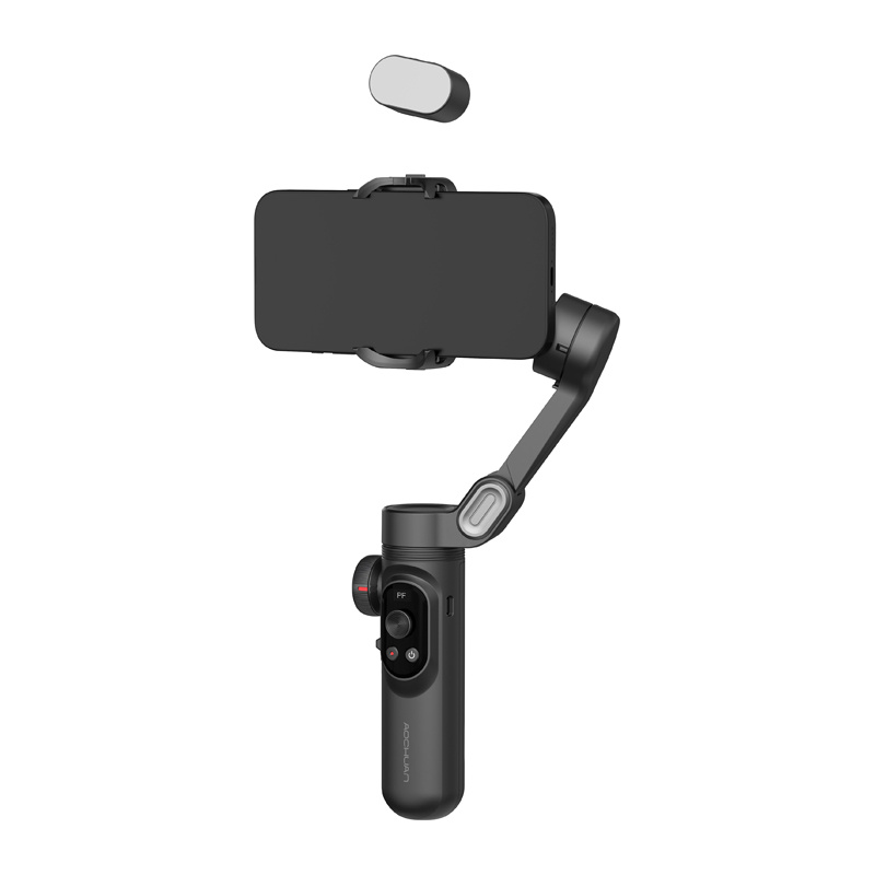 Gimbal AOCHUAN X Pro cu iluminare RGB (negru) [3]