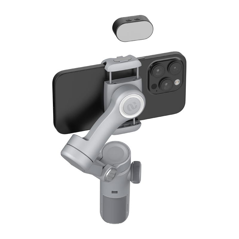 Gimbal AOCHUAN X Pro cu iluminare RGB (gri) [4]