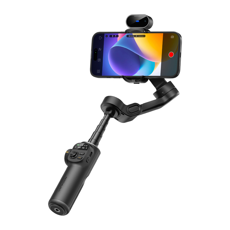 Stabilizator AOCHUAN X2 cu senzor AI (negru) [1]