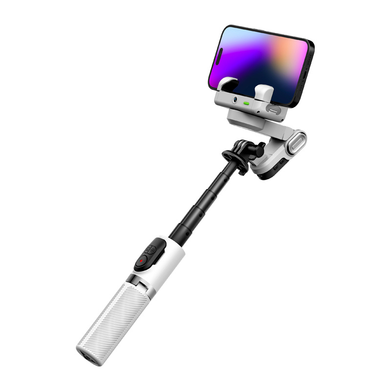 Stabilizator AOCHUAN M1 Pro cu iluminare RGB (alb) [1]