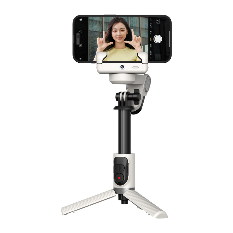 Stabilizator AOCHUAN M1 Pro cu iluminare RGB (alb) [4]