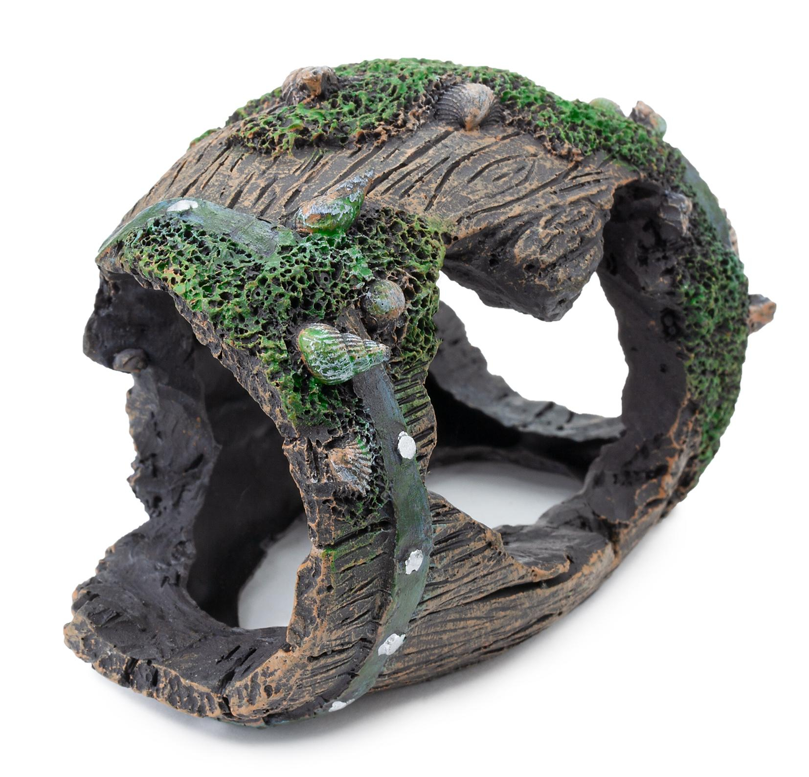 Decoruri si plante artificiale acvarii - Decor pentru Acvariu, Butoi Spart, 14 x 10 x 10 cm