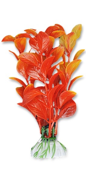 Decoruri si plante artificiale acvarii - Planta Artificiala Pentru Acvariu, Blister, 10 cm, Rosu/Galben