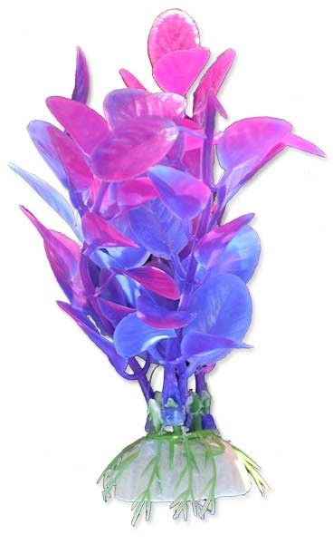 Decoruri si plante artificiale acvarii - Planta artificiala Pentru Acvariu, Blister, 10 cm, Violet/Roz