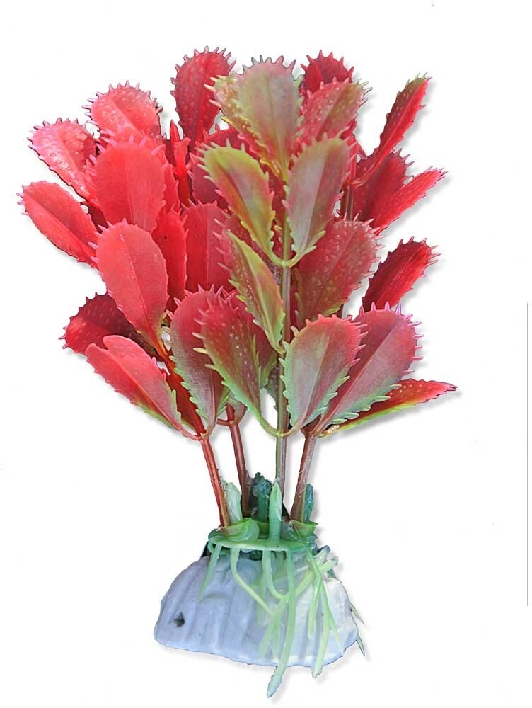 Decoruri si plante artificiale acvarii - Planta Artificiala Pentru Acvariu, Blister, 10 cm, Roz/Verde