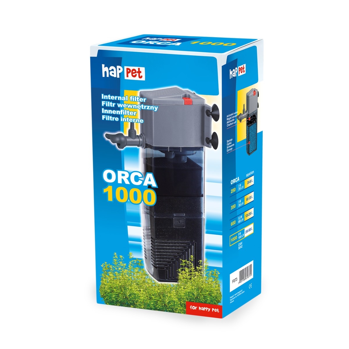 Filtru Intern Orca 1000, Pentru Acvariu 250-500 l/15W [4]