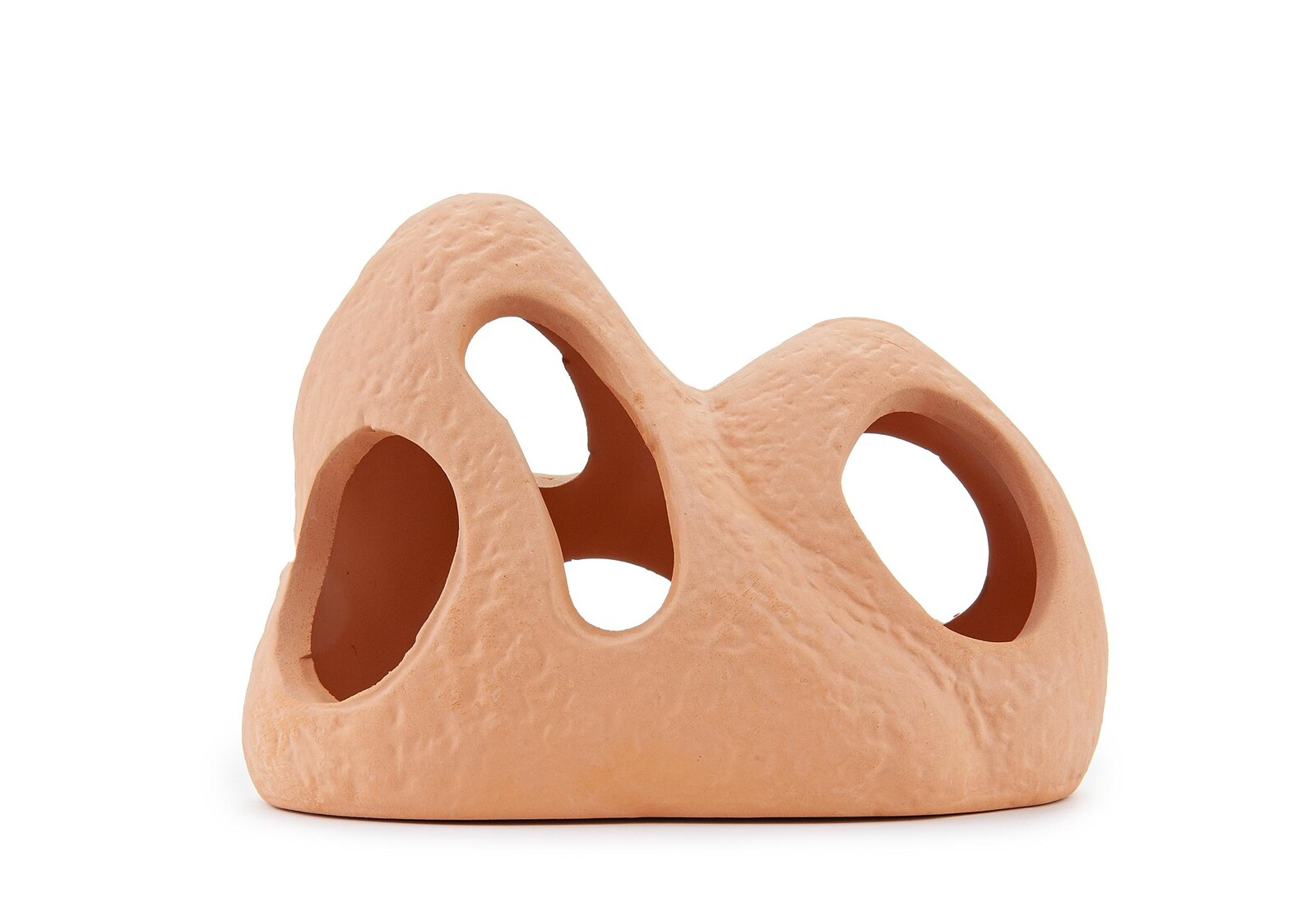 Acvaristica si teraristica - Decor Pentru Acvariu, Piatra Cu Gauri Din Ceramica, 11 cm