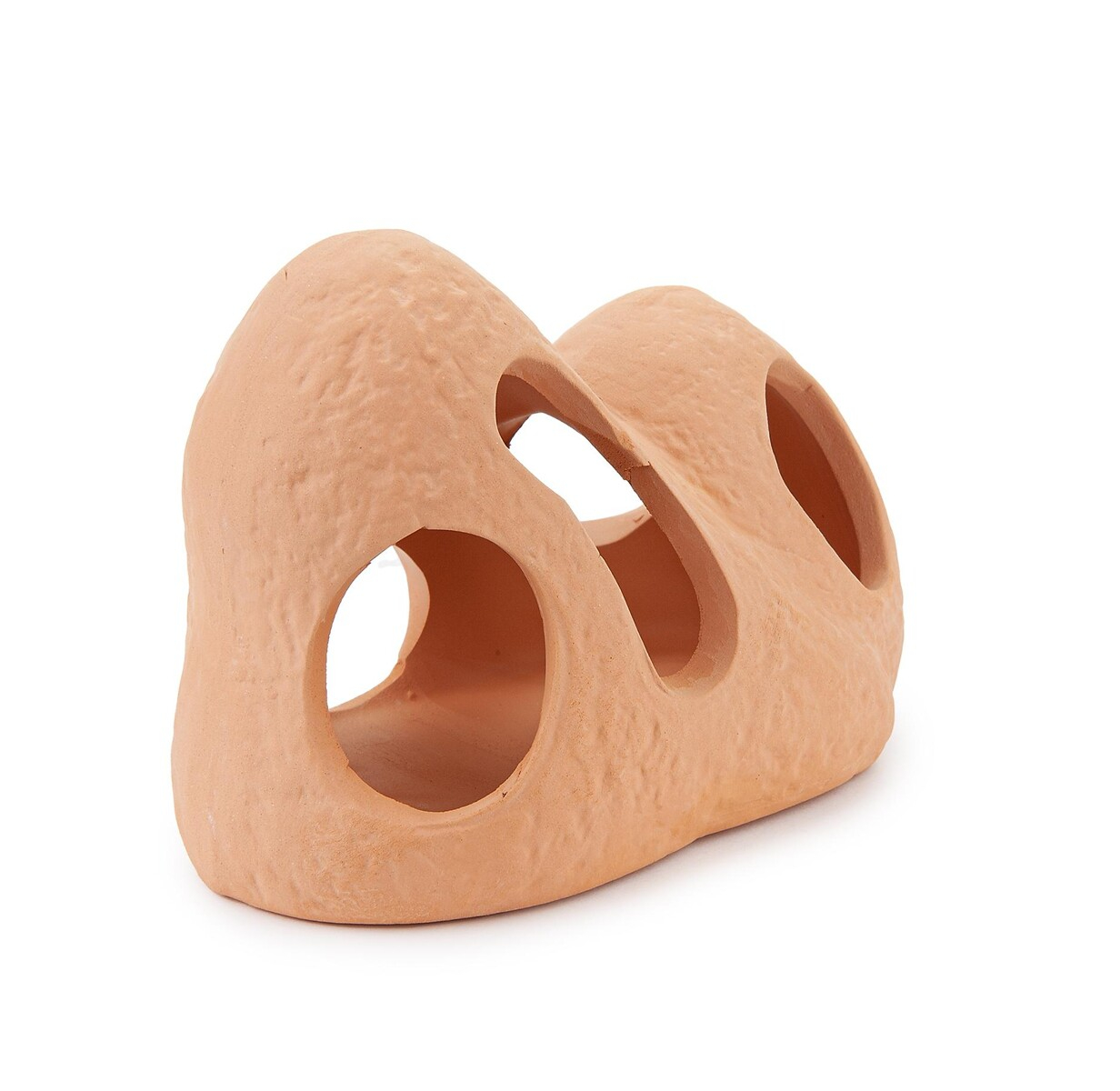 Decor Pentru Acvariu, Piatra Cu Gauri Din Ceramica, 11 cm [2]