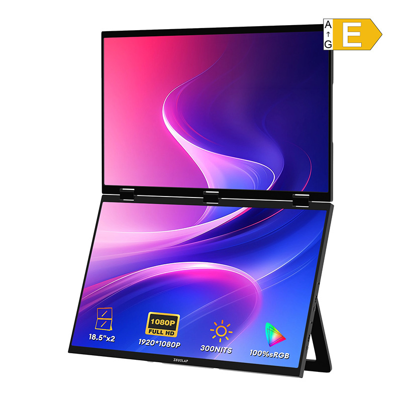 PC, Periferice & Software - ZEUSLAP Z18W Monitor portabil dublu de 18"