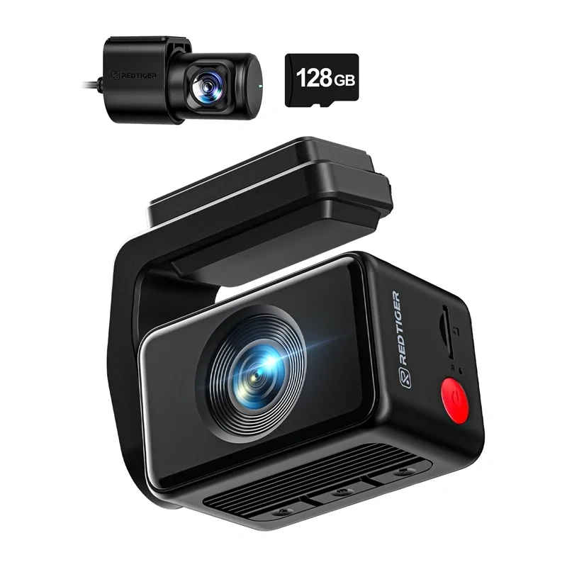 REDTIGER F4 Pro WiFi 4K + 1080p 128 GB camera video pentru bord [1]