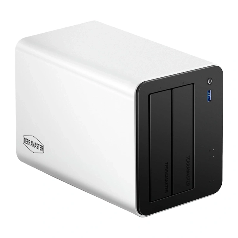 NAS - Server de fisiere NAS TERRAMASTER F2-425 Plus cu procesor Intel N5095, 4 GB RAM, 2 sloturi