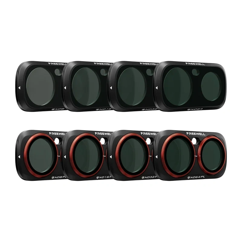 Camere video de actiune & accesorii - Set de filtre ND/PL Freewell Insta360 Luna Ultra All Day, 8 buc