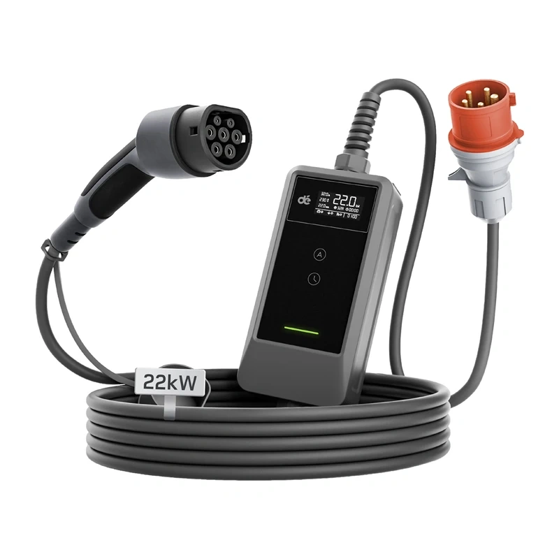 Statii incarcare masini electrice - Incarcator portabil pentru vehicule electrice DEPOW Traveler Set, 22 kW