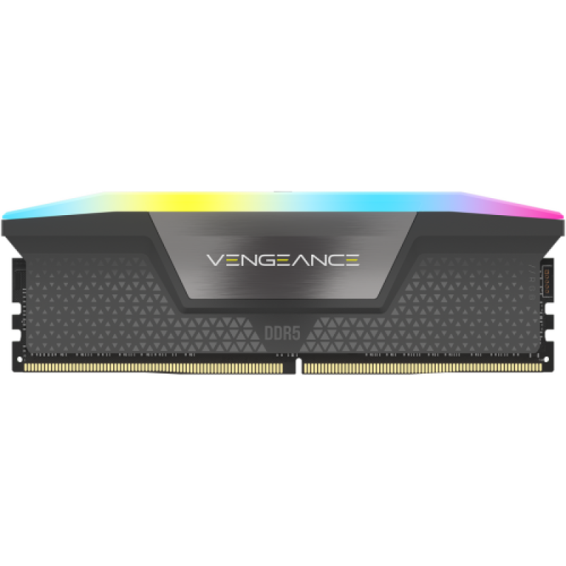 Memorii - Memorie RAM Corsair Vengeance RGB Black, 16GB DDR5, 6000MHz, CL38