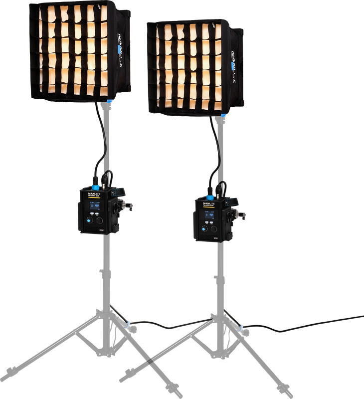 Lampi LED pentru studio - Kit iluminare Nanlite PavoSlim 60B, 2 panouri LED