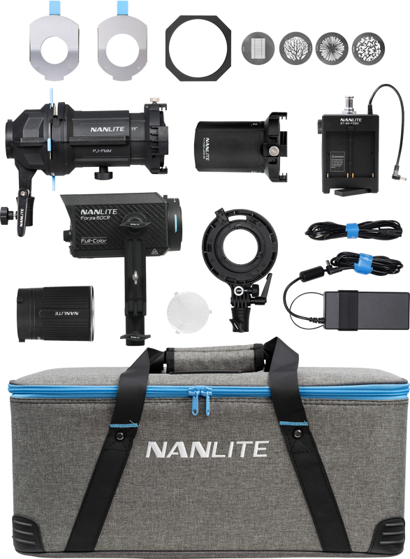 Lampa LED Nanlite Forza 60CR Color + atasament de proiectie 19° & 36° [2]
