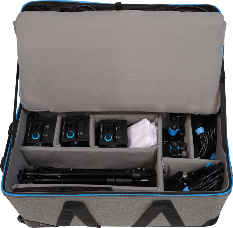 Kit iluminare Nanlite PavoSlim 60B, 3 panouri LED cu stativ + troller [3]