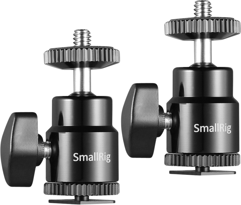 TV, Audio-Video & Foto - Montura pe cold shoe SmallRig 2059 Ballhead-1/4", 2 buc