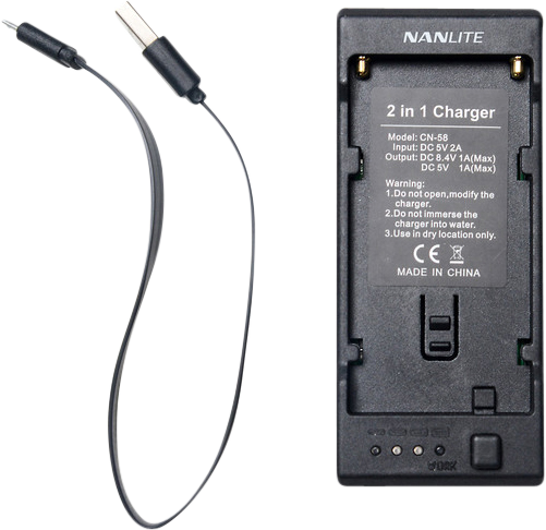 Echipamente de studio - Încărcător baterii Nanlite CN-58 pentru NP style battery