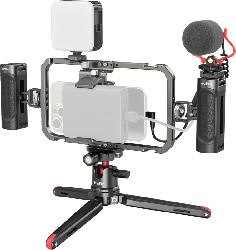 Laptop, Tablete & Telefoane - Kit vlog all-in-one SmallRig 3384 pentru telefon
