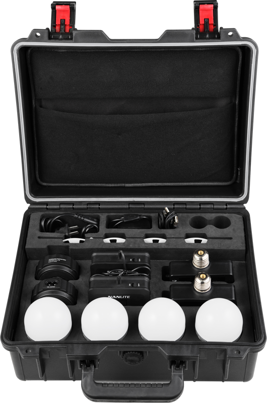 Kit iluminare Nanlite PavoBulb 10C 4 lumini [1]