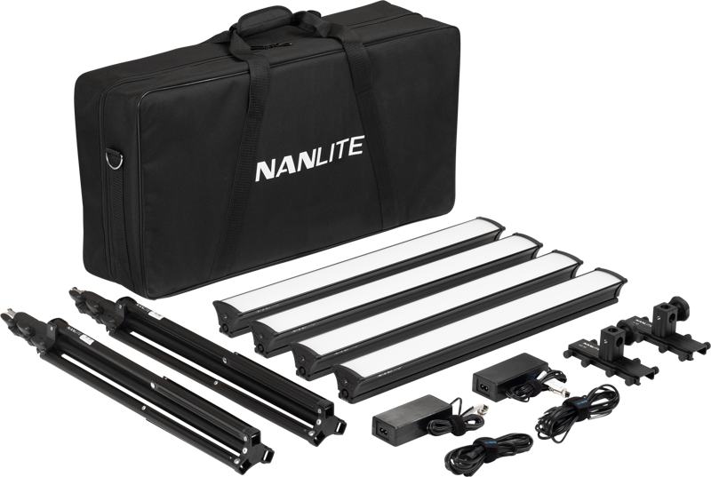 Lampi LED pentru studio - Kit iluminare Nanlite LG-E60, 4 lumini LED