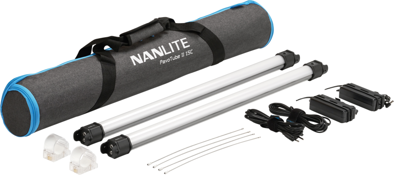 Lampi LED pentru studio - Kit iluminare Nanlite Pavotube II 15C 2 lumini