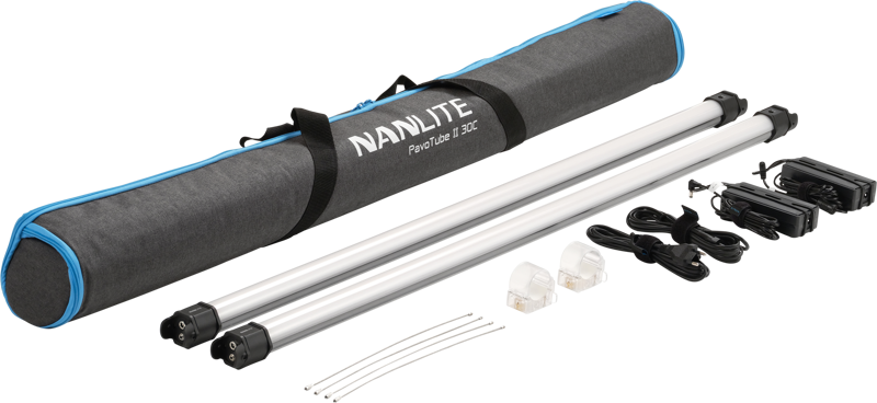 Lampi LED pentru studio - Kit iluminare Nanlite Pavotube II 30C, 2 tuburi LED