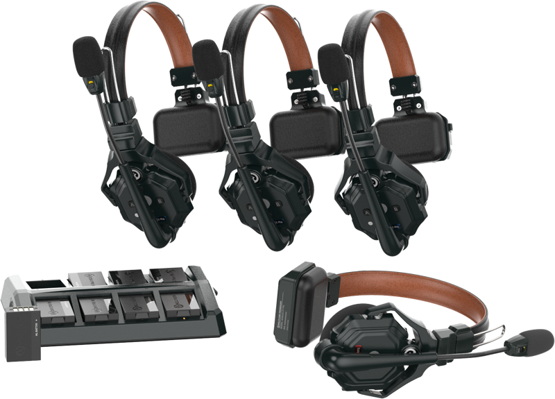 Product Image for Sistem intercom wireless pentru 4 persoane Hollyland Solidcom C1 Pro cu casti single-ear