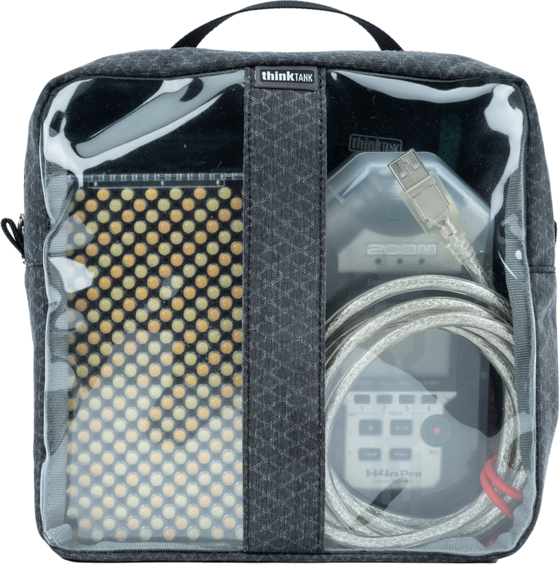 TV, Audio-Video & Foto - Geanta foto Think Tank Cable Management 30 V3.0, Blue/Clear