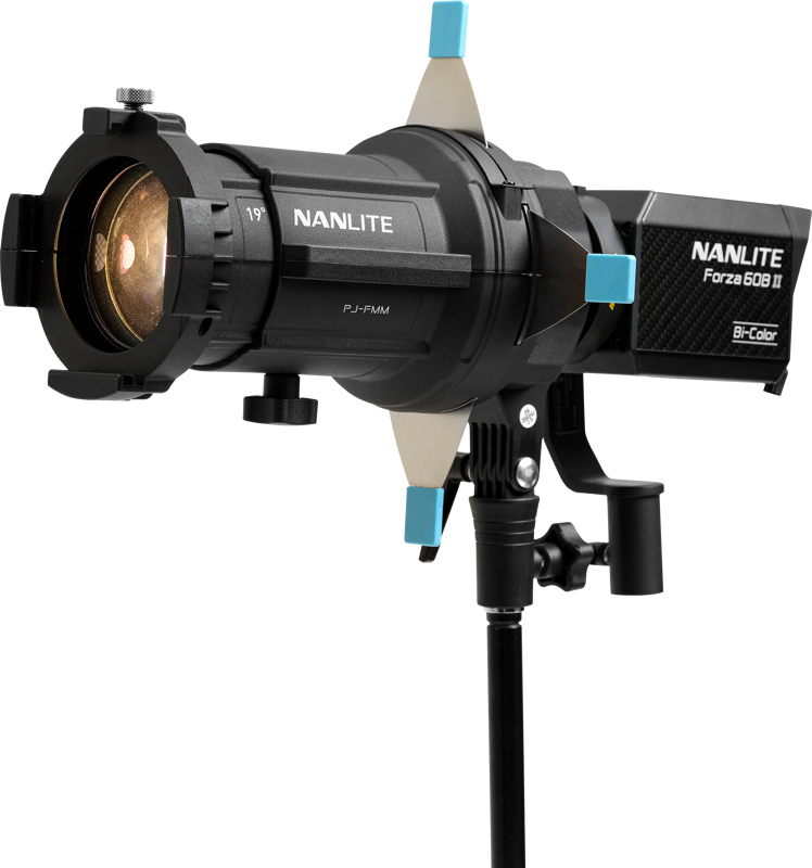 Lampa LED Nanlite Forza 60B II bicolor + atasament de proiectie 19° & 36° [1]