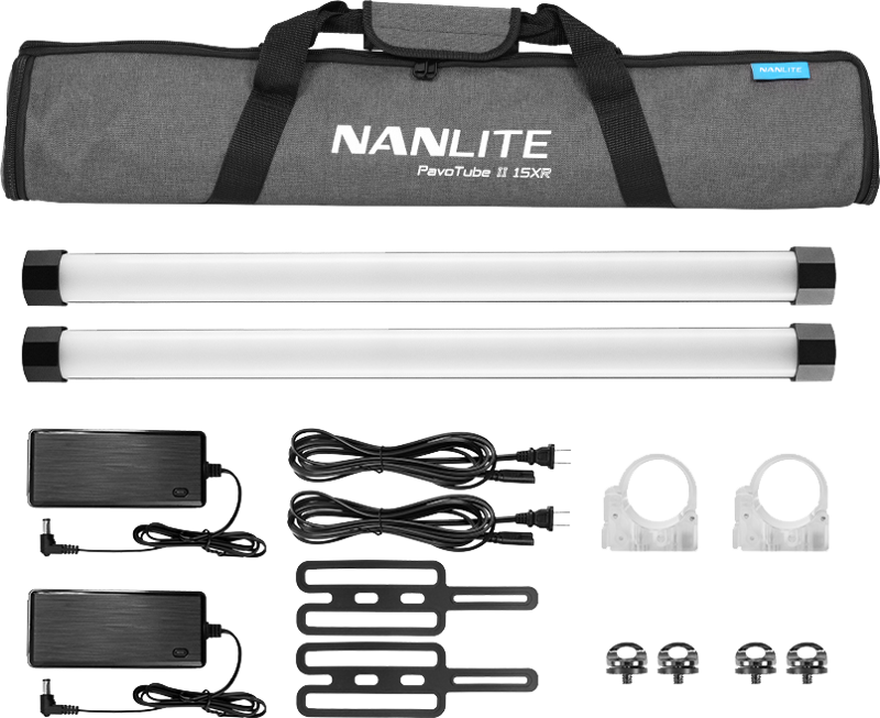 Echipamente de studio - Kit iluminare Nanlite PavoTube II 15XR, 2 tuburi LED