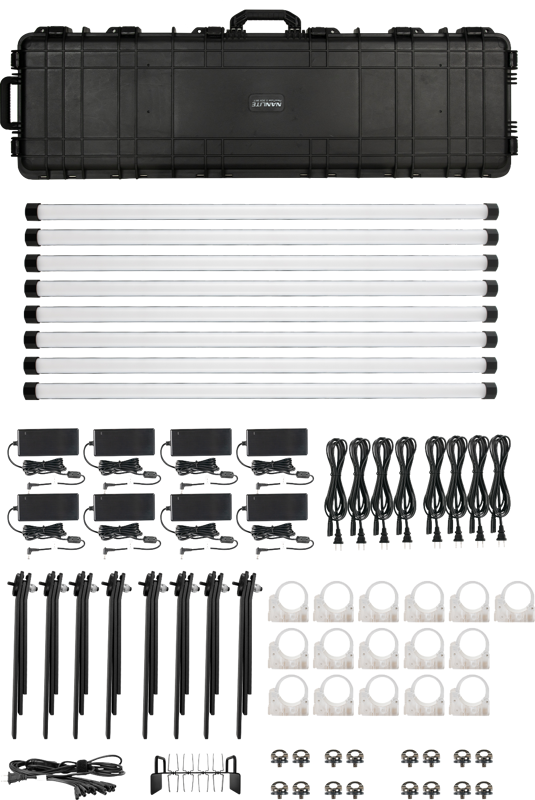 Echipamente de studio - Kit iluminare Nanlite PavoTube II 30XR, 8 tuburi LED