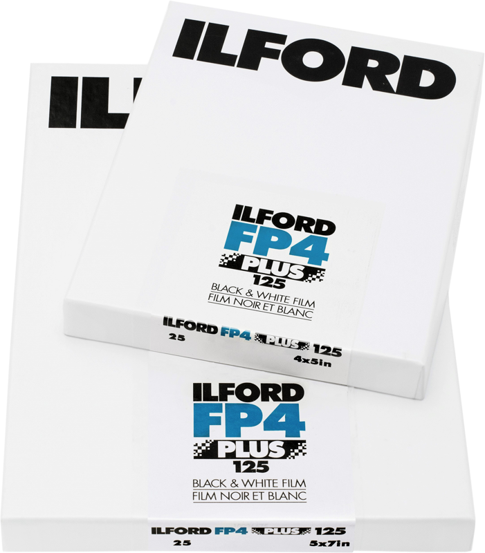 Film foto - Film foto alb-negru Ilford FP4 PLUS 4x5" 100 Sheet Film