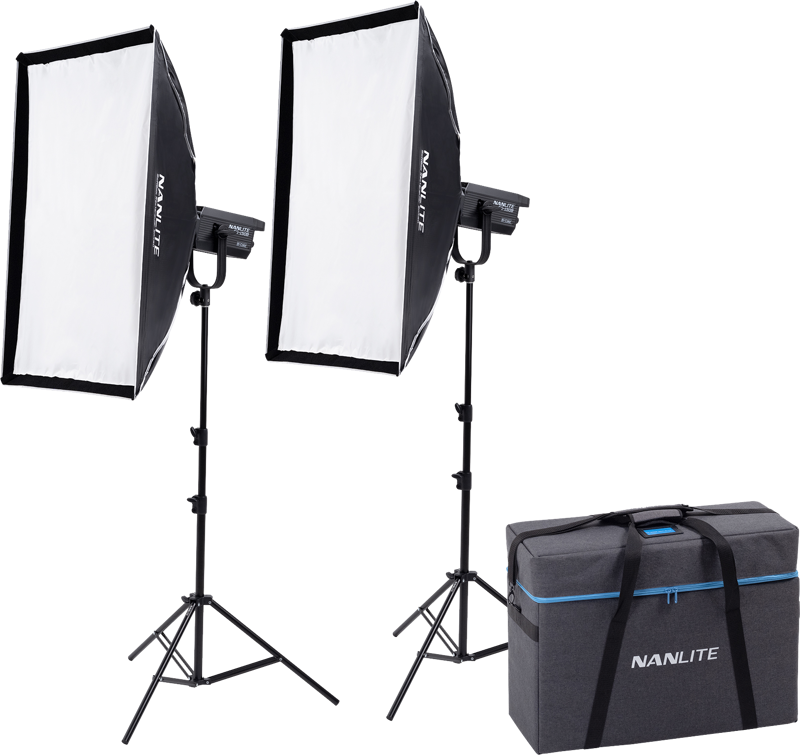 Kit iluminare Nanlite FS-150B, 2 lampi LED cu stativ [1]