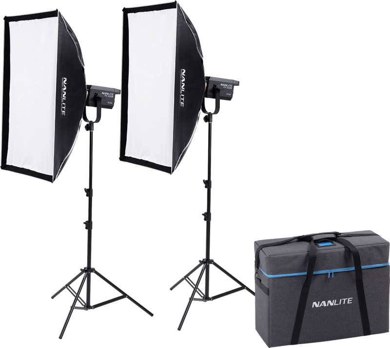 Kit iluminare Nanlite FS-200B, 2 lampi led cu stativ [1]